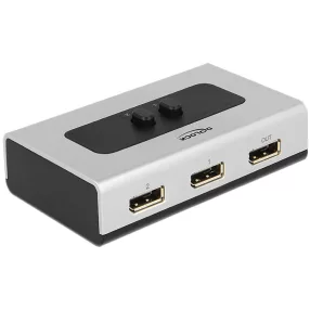   Delock 2 portos manuális, Displayport 1.1-kapcsoló (DL-87668)