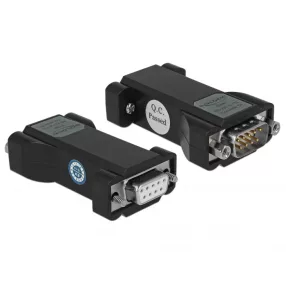   Delock Átalakító 1 x soros RS-232 DB9 port anya - 1 x soros TTL / CMOS 5 V DB9-es port apa ESD védel (DL-87687)