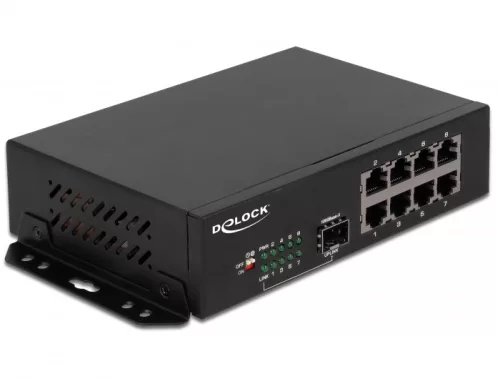 Delock Gigabit Ethernet-kapcsoló, 8 port + 1 SFP (DL-87708)