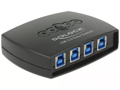Delock USB 3.0-s megosztási kapcsoló 4   1 (DL-87724)