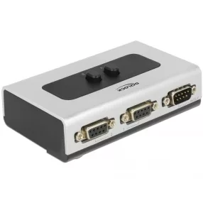   Delock RS-232 / RS-422 / RS-485 soros kapcsoló, 2 port, manuális (DL-87729)