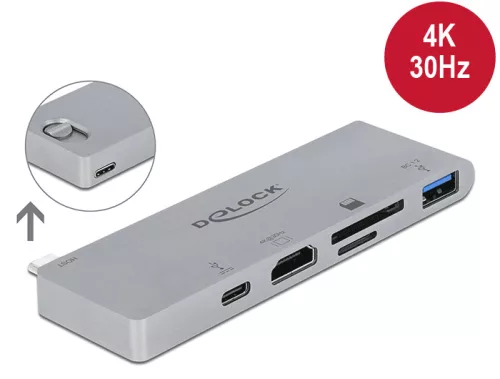 Delock Dokkoló állomás MacBook-hoz 4K és PD 3.0-val (DL-87745)