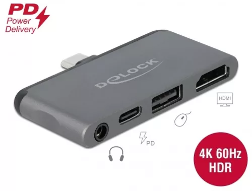 Delock Mini-dokkoló állomás iPad Pro készülékekhez 4K 60 Hz-en (DL-87751)