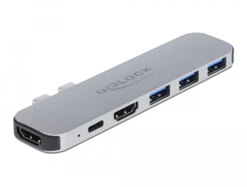 Delock Dokkoló Állomás MacBook-hoz kettős HDMI 4K / PD / Hub (DL-87753)