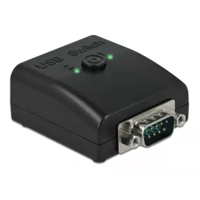   Delock RS-232 váltó és megosztó 1 db. soros DB9   2 db. Kétirányú B-típusú USB 2.0 (DL-87756)