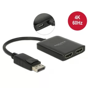   Delock DisplayPort 1.4 elosztó 1 x DisplayPort > 2 x HDMI MST (DL-87769)