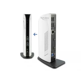   Delock USB dokkoló állomás kettős HDMI Full-HD / USB 3.2 / LAN / Audio (DL-87771)