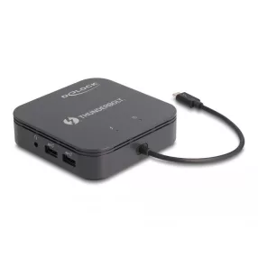   Delock Thunderbolt  3 Mini-dokkoló állomás 8K - DisplayPort / HDMI / USB / LAN / Audio / PD 3.0 (DL-87789)