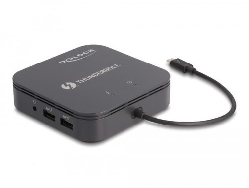 Delock Thunderbolt  3 Mini-dokkoló állomás 8K - DisplayPort / HDMI / USB / LAN / Audio / PD 3.0