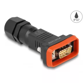 Delock D-Sub 9 tűs apa kerettel IP67 vízhatlan (DL-87802)