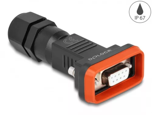 Delock D-Sub 9 tűs hüvely kerettel IP67 vízhatlan (DL-87803)
