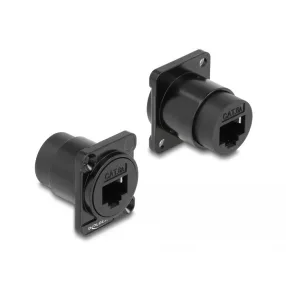   Delock D-típusú Modul RJ45 Cat.6A hüvely - hüvely (DL-87815)