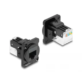   Delock D-típusú Modul RJ45 Cat.6A hüvely - LSA hüvely (DL-87817)