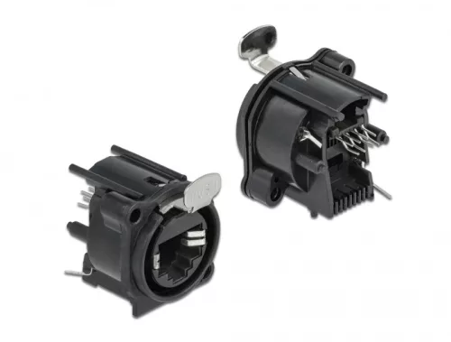 Delock D-típusú Modul RJ45 anya - forrasztott csatlakozás (DL-87822)