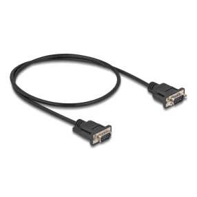   Delock D-Sub9-es, RS-232 soros kábel, apa-apa, 0,5 m (DL-87839)