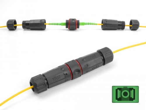 Delock optikai kábel csatlakozó SC Simplex anya SC Simplex anya APC vízálló