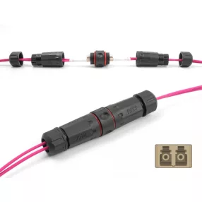   Delock optikai szálas kábel csatlakozó LC duplex anya LC duplex anya OM1/OM2 vízálló (DL-87877)