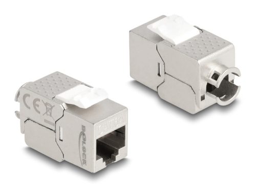 Delock Keystone Modul RJ45 anya - LSA Cat.6A Slim fokos eszköz nélkül szerelhető