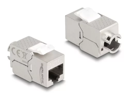 Delock Keystone Modul RJ45 anya - LSA Cat.6A Slim fokos eszköz nélkül szerelhető (DL-87891)