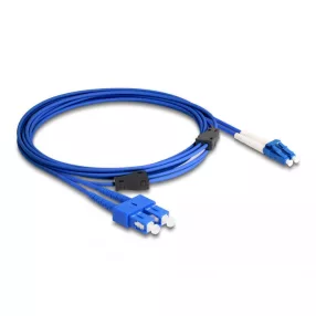   Delock Optikai kábel fém megerősítéssel LC Duplex - SC Duplex szimpla OS2 1 m (DL-87922)