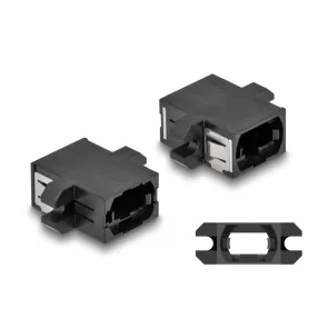   Delock Optikai szál párosító MPO anya - MPO anya fekete (DL-87932)