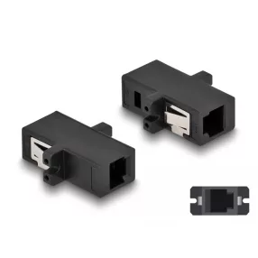   Delock Optikai szál párosító MTRJ anya - MTRJ anya fekete (DL-87933)
