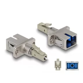   Delock Optikai szál hibrid párosító LC Simplex apa - SC Simplex anya bézs (DL-87945)