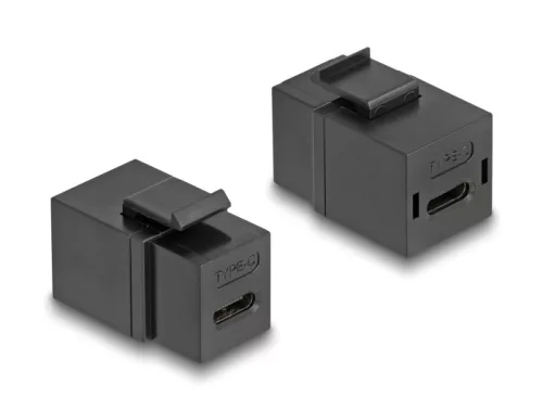 Delock Keystone modul USB 2.0 Type-C  anya   anya fekete színű (DL-87950)