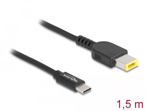 Delock Laptop töltőkábel USB Type-C  apa - Lenovo 11,0 x 4,5 mm apa (DL-87970)