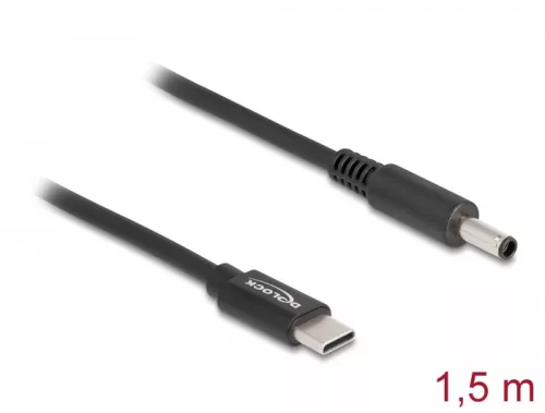 Delock Laptop töltőkábel USB Type-C  apa - Dell 4,5 x 3,0 mm apa (DL-87974)