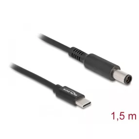   Delock Laptop töltőkábel USB Type-C  apa - Dell 7,4 x 5,0 mm apa (DL-87975)