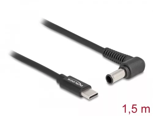 Delock Laptop töltőkábel USB Type-C  apa - Sony 6,0 x 4,3 mm apa (DL-87981)