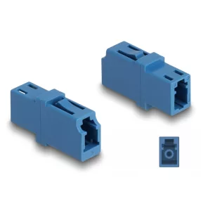  Delock Optikai szál párosító LC Simplex anya - LC Simplex anya UPC kék (DL-87985)