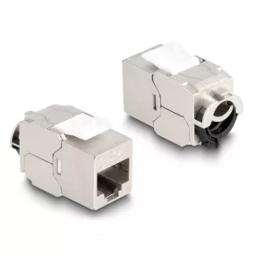   Delock Keystone Modul RJ45 anya - LSA Cat.6A STP lezáró füllel és kábel rögzítő nélkül (DL-88020)
