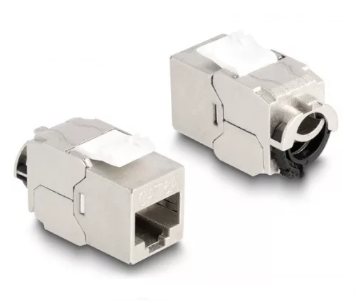 Delock Keystone Modul RJ45 anya - LSA Cat.6A STP lezáró füllel és kábel rögzítő nélkül (DL-88020)