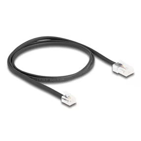   Delock Telefon kábel RJ45 apa - RJ11 apa fekete 1 m (DL-88035)