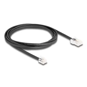   Delock Telefon kábel RJ45 apa - RJ11 apa fekete 2 m (DL-88036)