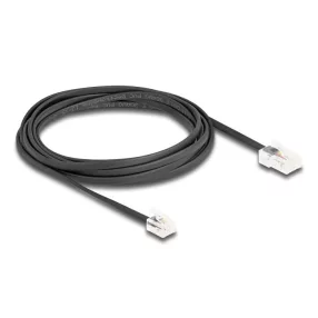   Delock Telefon kábel RJ45 apa - RJ11 apa fekete 3 m (DL-88037)