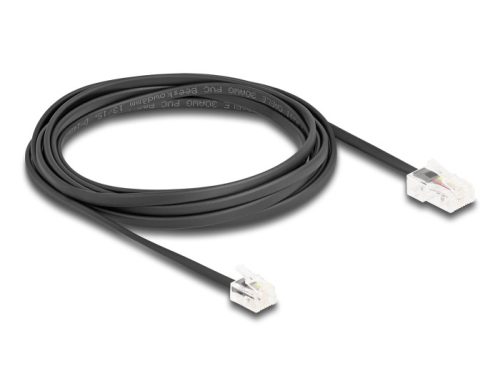 Delock Telefon kábel RJ45 apa - RJ11 apa fekete 3 m