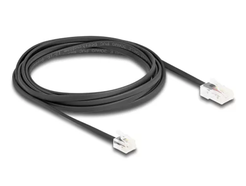 Delock Telefon kábel RJ45 apa - RJ11 apa fekete 3 m (DL-88037)
