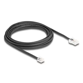   Delock Telefon kábel RJ45 apa - RJ11 apa fekete 5 m (DL-88038)