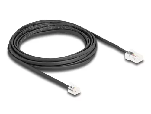 Delock Telefon kábel RJ45 apa - RJ11 apa fekete 5 m (DL-88038)