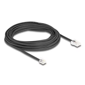   Delock Telefon kábel RJ45 apa - RJ11 apa fekete 10 m (DL-88039)