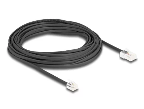 Delock Telefon kábel RJ45 apa - RJ11 apa fekete 10 m (DL-88039)
