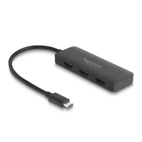   Delock Elosztó USB Type-C  csatlakozóval (DP alternatív mód támogatás)   2 db. HDMI MST 4K 60 Hz (DL-88040)