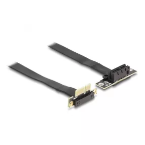   Delock PCI Expressz riser kártya x1 apa 90 -os szögben - x1 szlot 90 -os szögben kábellel 30 cm (DL-88042)