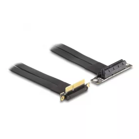   Delock PCI Expressz riser kártya x4 apa 90 -os szögben - x4 szlot 90 -os szögben kábellel 60 cm (DL-88045)