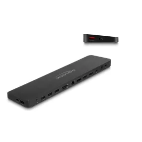   Delock USB Type-C  hármas elrendezésű dokkoló állomás DisplayLink  4K / USB 5 Gbps / LAN / SD / Audio / PD 80 W együtt (DL-88050)
