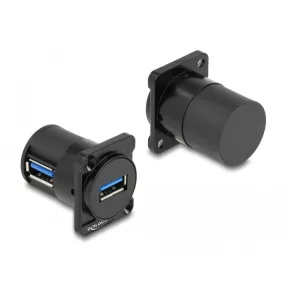  Delock D-típusú Modul USB 2.0 A-típusú anya - anya 90 fokban ívelt (DL-88059)