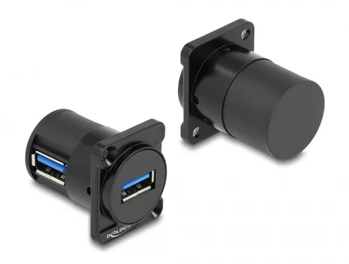Delock D-típusú Modul USB 2.0 A-típusú anya - anya 90 fokban ívelt (DL-88059)
